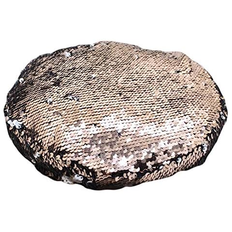 DHDHWL Boina Mujer Lentejuelas Ajustable Cover