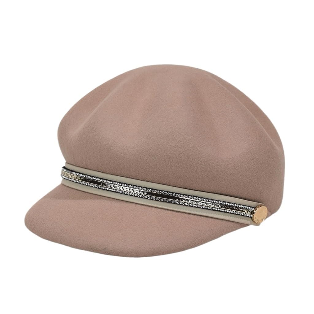 Chapeau citrouille femme chaud contre le froid hivernal avec strass