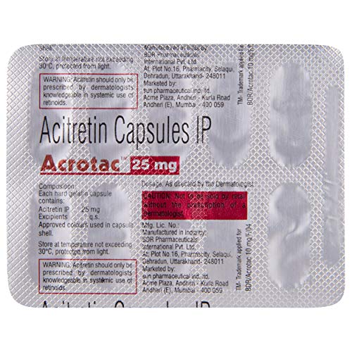 Image of Acrotac 25 mg - Strip of 10 Capsules