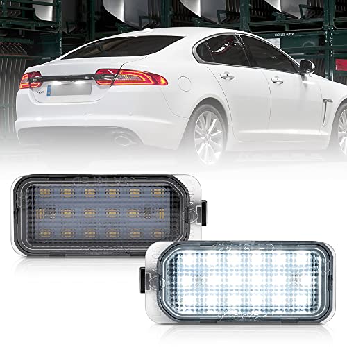 Contenuto della confezione: 2 luci per targa a LED di colore bianco per Jaguar e F'ord. Omologato E