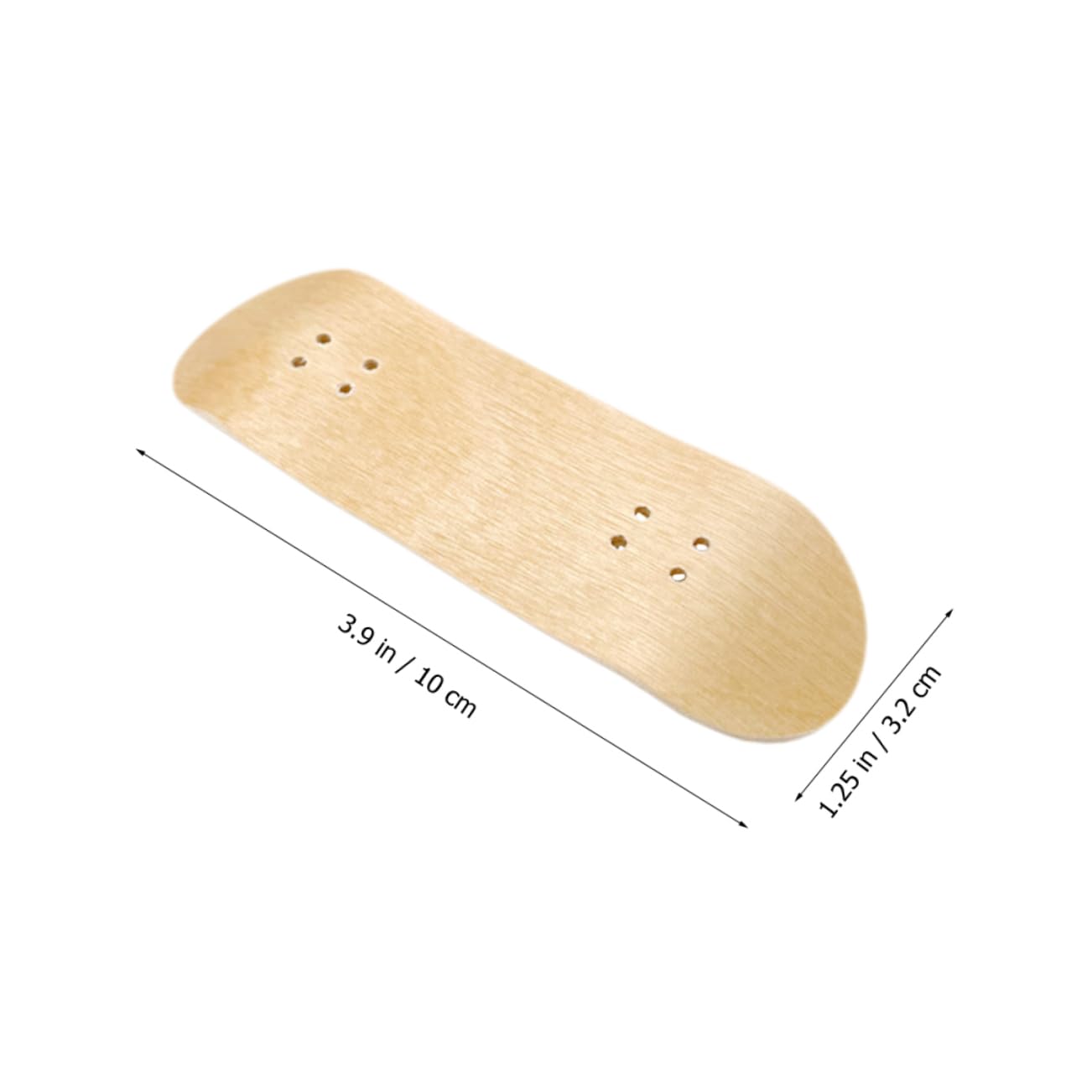 NAMOARLY 2pcs Mini Decks Replacement Sturdy Maple Material Smooth Surface for Enhanced Play Experience for DIY Finger Skateboard Projects