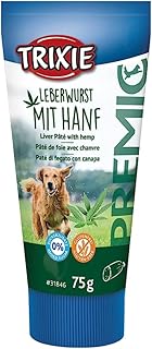 TRIXIE Premium Dog Treats with Hemp 75 g - Premium Treats for Dogs Gluten Free - No Grain & Sugar, Tasty Reward for Training & Home - 31846 product image