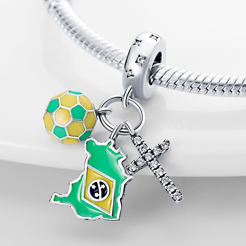 Abalorio para novia y graduación en plata de ley con diseño de corazón 2