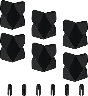M METERXITY 6 Sets Dart Flights & Accessories Darts Flight and 6 Black