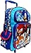 3D Sonic the Hedgehog Rolling Backpack Book Bag Travel Luggage Includes a pack of color pencils