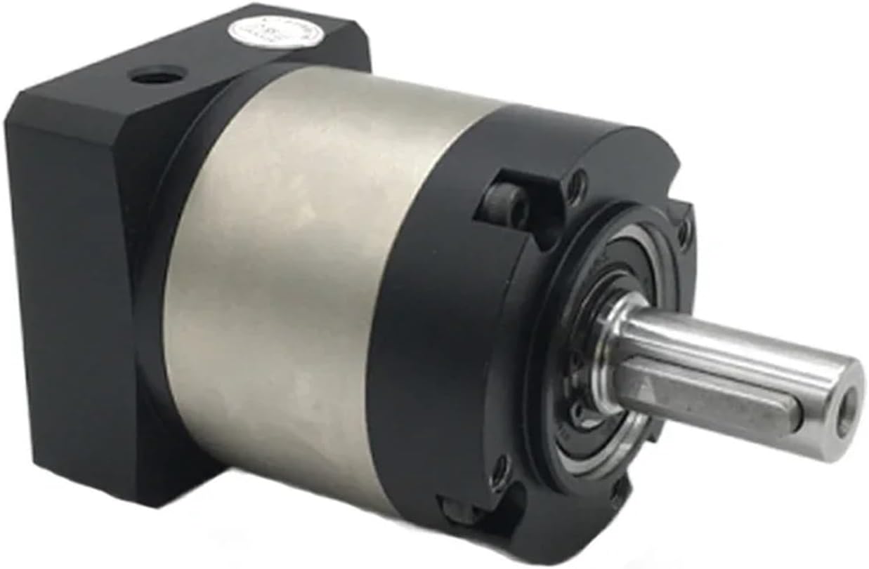 Round Output Nema23 Motor Reducer Planetary Gearbox Step-Down Gearbox 200/400W Servo Motor Speed Reducer for Packer Robot(Ratio 10 to 1,9.525mm for Stepper)