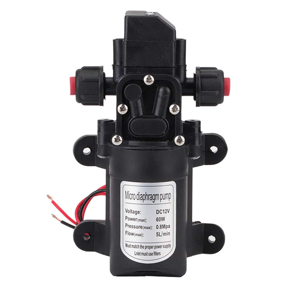 Pompa dell' acqua Automatico Alta Pressione Diaframma,per roulotte barca giardino camion barca,DC 12 V 60W,115psi 5L/m