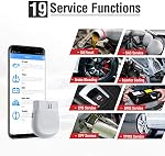 Autel AP200(HT200) Bluetooth OBD2 Scanner, Code Reader with Full Systems Diagnoses and 19 Service Functions, Mini Size Version of MK808 Diagnostic, Vehicle Scan Tool for iPhone & Android Devices