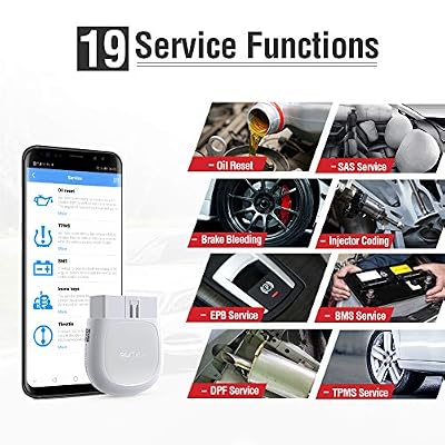 Autel AP200(HT200) Bluetooth OBD2 Scanner, Code Reader with Full Systems Diagnoses and 19 Service Functions, Mini Size Version of MK808 Diagnostic, Vehicle Scan Tool for iPhone & Android Devices