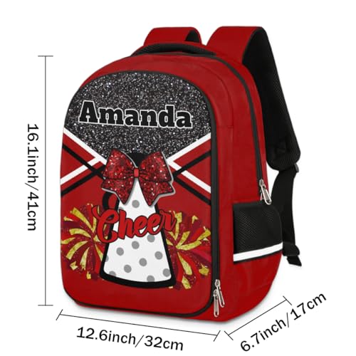 Bardic Personalized Cheer Backpack Kids Backpack for Girls Boys Custom Backpacks Schoolbag for Children Backpack Glitter Cheerleader Gift for Kids4