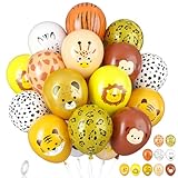Biapian Jungle Safari Animal Print Balloons - 20...