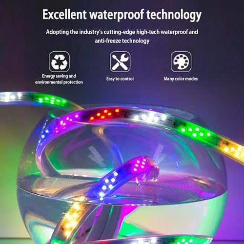 Tira de luz LED impermeable con control remoto, 96 LED/M IP65 flexible de silicona para decoración de fiestas de jardín al aire libre, alto voltaje 220 V