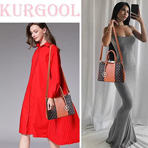 Image of KURGOOL Women Purses and Handbags Top Handle Satchel Shoulder Bags Messenger Tote Bag for Ladie