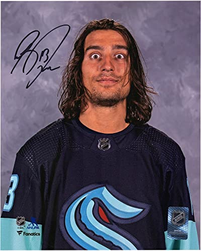 Brandon Tanev Seattle Kraken Autographed 8" x 10" Media Day Photograph - Autographed NHL Photos