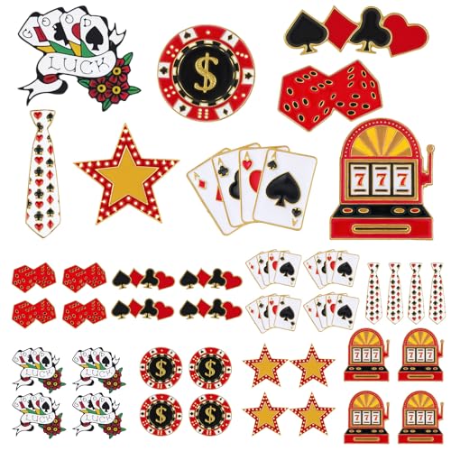 Yinkin 32 Pcs Enamel Pins Bulk Lapel Pin Alloy Brooches Pins