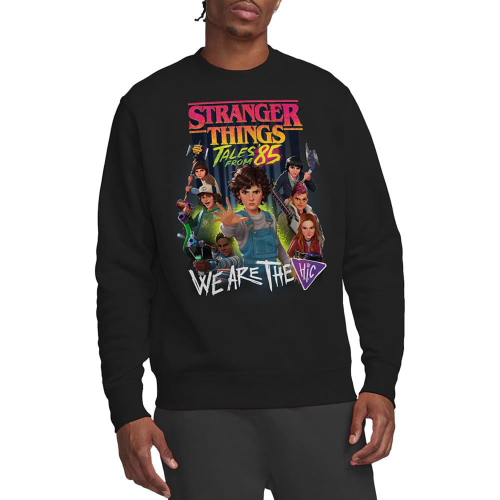 Stranger Things Tales From 85 Hic Poster Unisex Sweatshirt, Black, Large