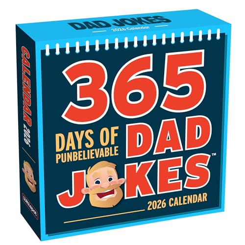 Fathers Day Gift for Dad from Daughter, Son - Desk Calendar 2026-365 Days of Punbelievable Jokes - Dad Birthday Gifts - Stocking Stuffers for Men, Dad - Funny Daily Calendar 2026, Page A Day 2026