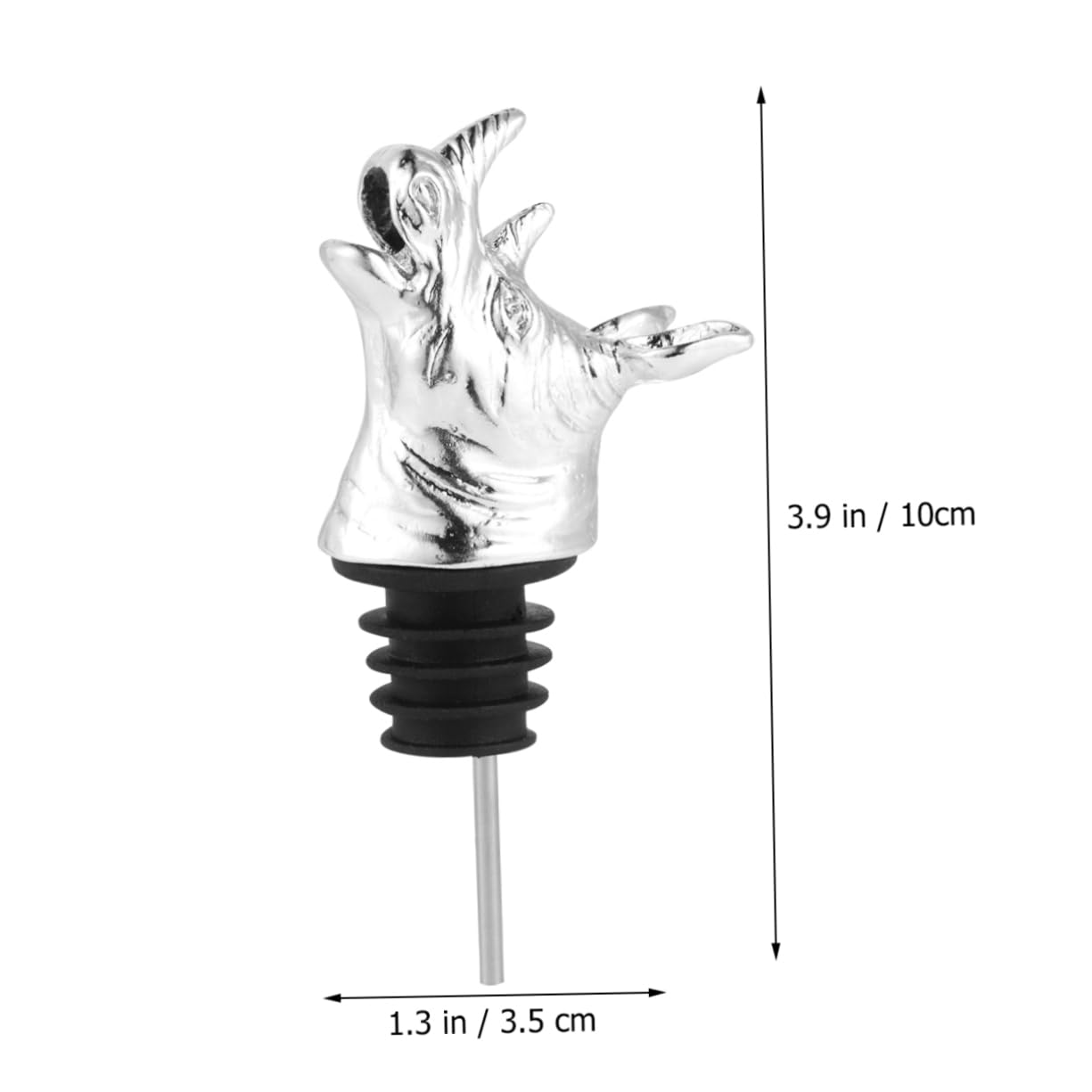 Wakauto Rhino Head Wine Pourer Liquor Pour Spouts Zinc Alloy Wine Bottle Caps Bar Party Favors