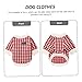 CORHAD Pet Dog Sweater Warm Costume for Festivals Adorable Red Design Comfortable Wear for for Special Occasions and Photos Small