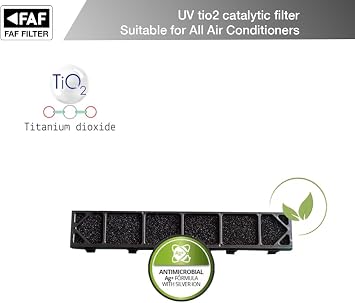 Faf Fresh Air Filter Tüm Klimalar İçin Uyumlu TiO2 Fotokatalist Koku Alma Klima Filtresi