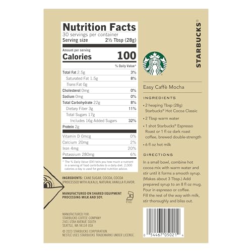 Starbucks Classic Hot Cocoa, 30 Ounce (Pack of 1) - image 3