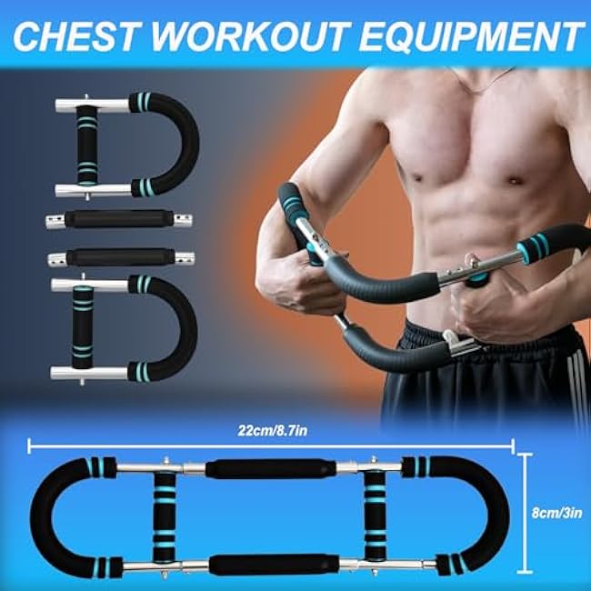 Twister Arm Trainer Adjustable Chest Workout Equipment, Arm Trainer, Twister Arm Trainer, Portable Power Twister Bar, Detachable Design Fitness Anywhere