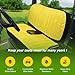 LP66449 Lawn Mower Seat Cover, Medium Size Bench Seat Cushion Cover Fits for John Deere Gator XUV 560 560E 590i 590E 590M S4, Durable for Long Lasting Protection - Yellow