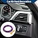 Hihaha Air Vent Decoration Strip/for All Straight Air Vent Outlet for Car Interior Air Vent Decoration Strip/Durable PVC,Plating / 1 Set Purple