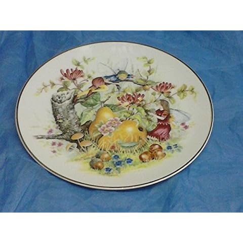 FRUIT FAIRIES - PEAR FAIRY - GUILDED EDGE DECORATIVE PLATE - 20cm BNIB Cover