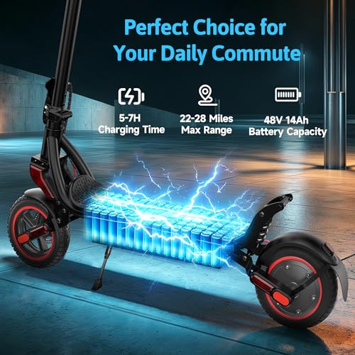 Image of Electric Scooter, 500W /750W Powerful Motor, 22 /25 MPH Top Speed & 23 /28 Miles Range, 9.3 inch /10 inch Tires, Foldable Commuter Scooter for Adults and Teens with Dual Braking,Cruise Control,APP Control