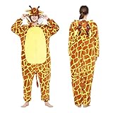 Design girafe mignon : les combinaisons girafe mignonnes sont conçues avec des capuches pour les yeux, les oreilles et le nez, tout comme les vrais animaux, mais en plus tendance et mignonnes. Les queues et les designs assortis vous aident à obtenir un superbe look cosplay !