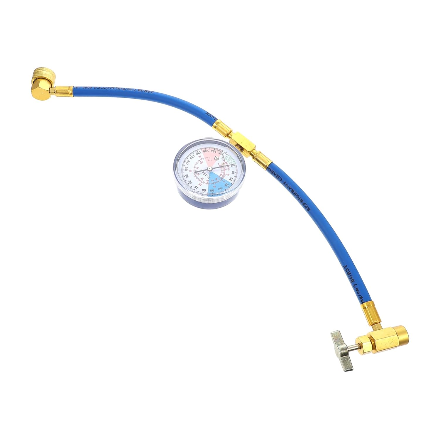 MAGICLULU Charge Hose with Pressure Gauge Durable Repair Tool for Injection Easy to Use for Automotive and