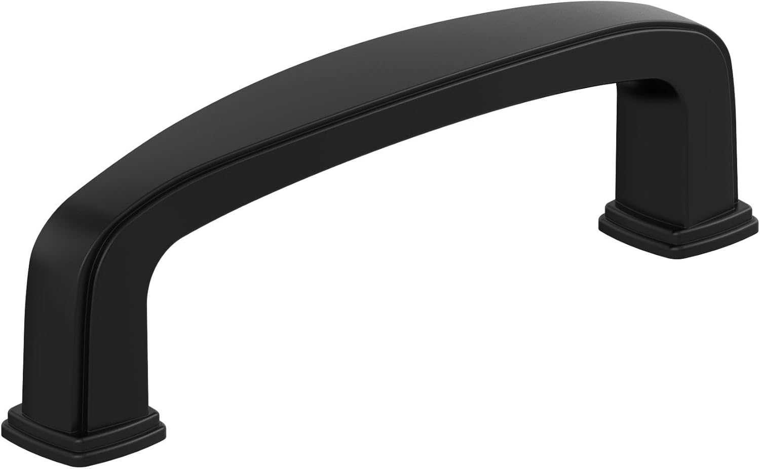 Amerock Franklin 3 inch (76mm) Center-to-Center Matte Black Cabinet Pull - 10 Pack