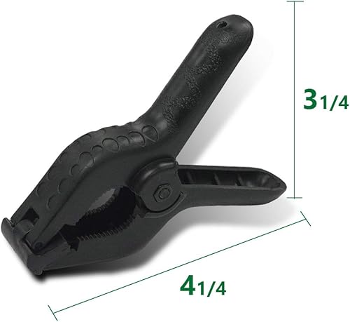 Miniatura 2 de partysaving 10pcs 3.54.25inch Primavera Pinzas Metal Nylon Clips Holder (apertura de mandíbula de 1,5pulgadas, 1.25-inch Profundidad de garganta)