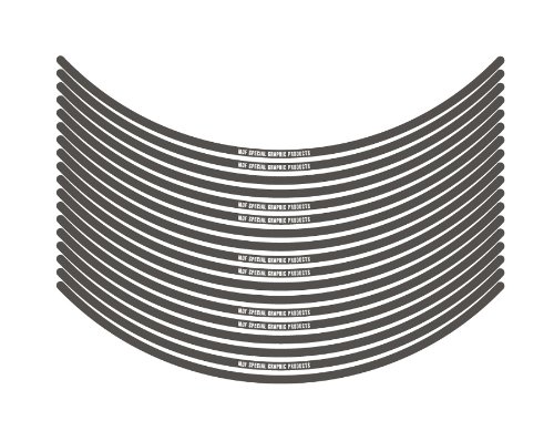 エムディーエフ リムストライプ ソリッドタイプ ダークグレー 6mm幅 17インチ RIM-6M-DG-17