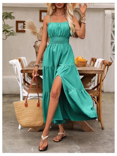 Image of BEAUDRM Women's Summer Maxi Dresses Boho Dresses Beach Vacation Sundresses | Fall Wedding Guest Dress, Summer Dresses for Women, Vacation Summer Outfits, Flowy Dresses