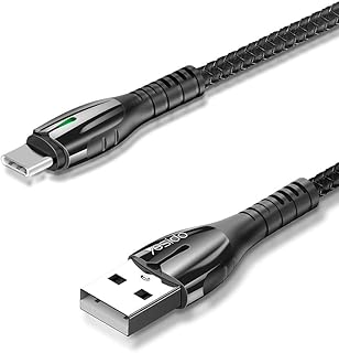 كابل بيانات CA-43 من V Volt ، وصلة USB إلى Type-C عالية السرعة، شحن سريع ونقل بيانات مستقر، تصميم متين عملي للاستخدام اليومي المتعدد