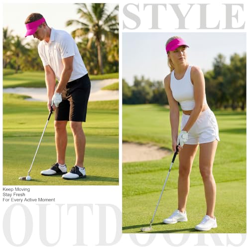 Image of Cooraby Sports Sun Visor Hats Adjustable Sun Visor Caps for Women and Men
