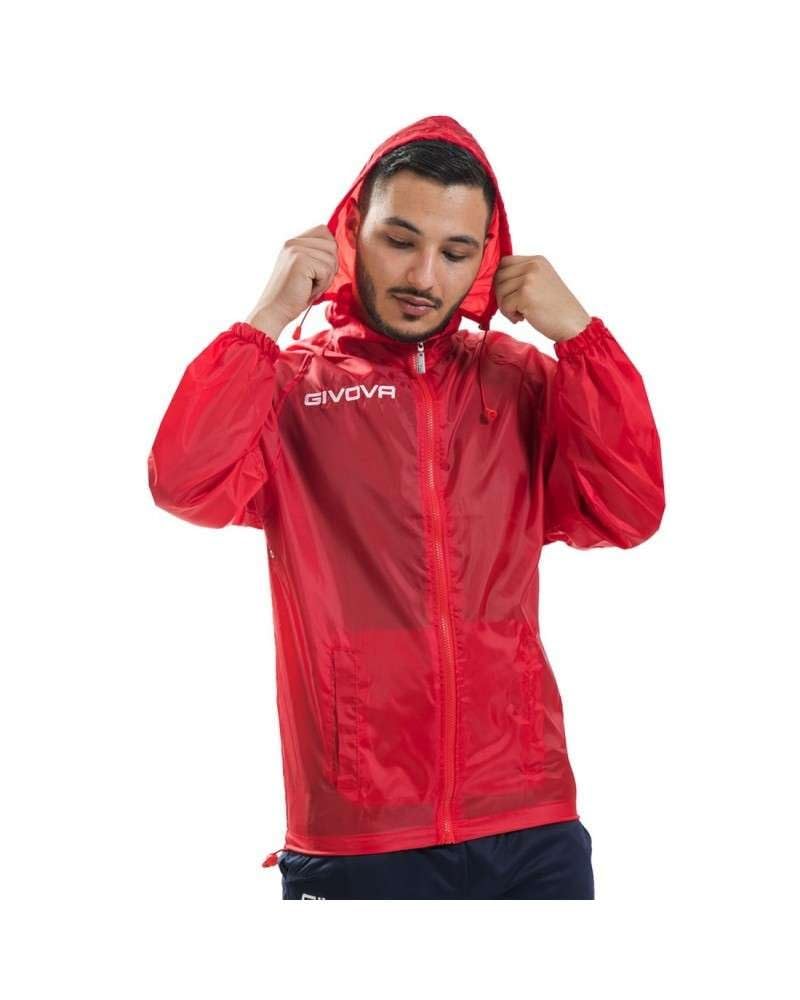 Givova, rain basic, red, L