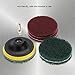 Scrubber Pads, Metal Polishing Drill Pads, for Tile