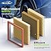 Engine & 2*Cabin Air Filter Set for 2019-2026 BMW X5 X7 X6 (3.0L ONLY), 2017-2023 530i, 530e, 540i, 740i, 840i, 530i xDrive 2.0L/3.0L Car Accessories Replacement 64115a1bdb6 13718691835-3 Pack