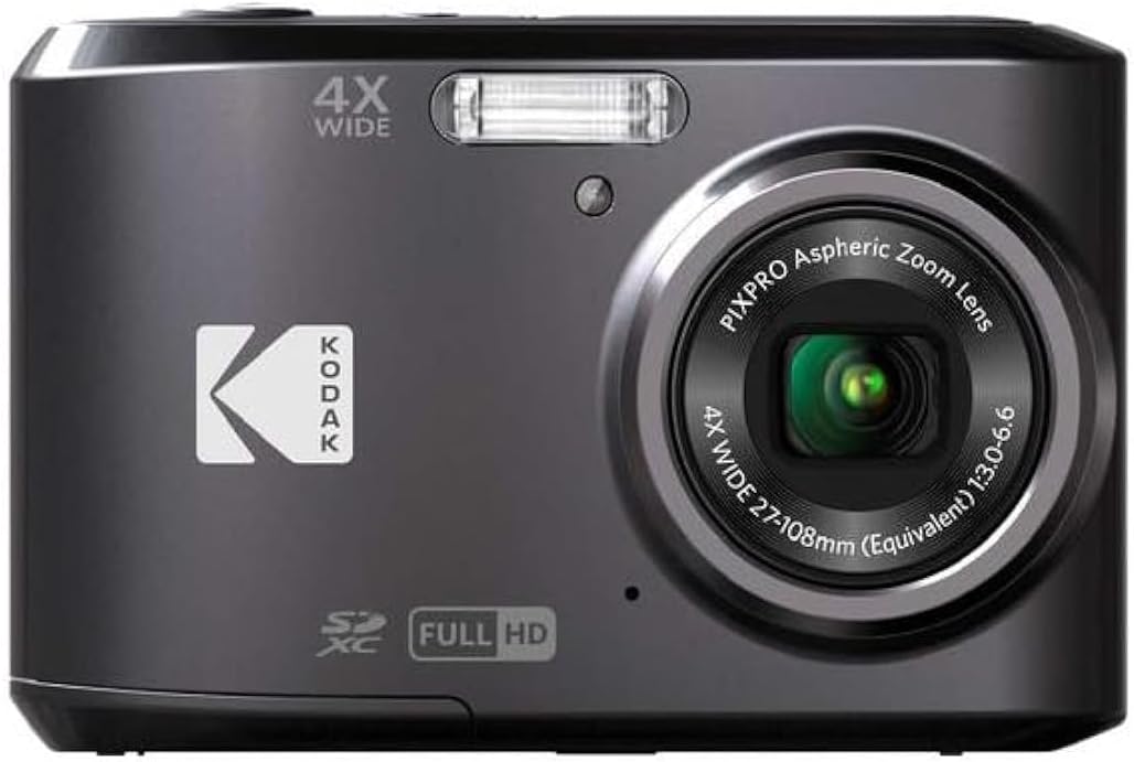 PIXPRO Friendly Zoom FZ43-BK 16MP Digital Camera with 4X Optical Zoom and 2.7" LCD Screen (Black)