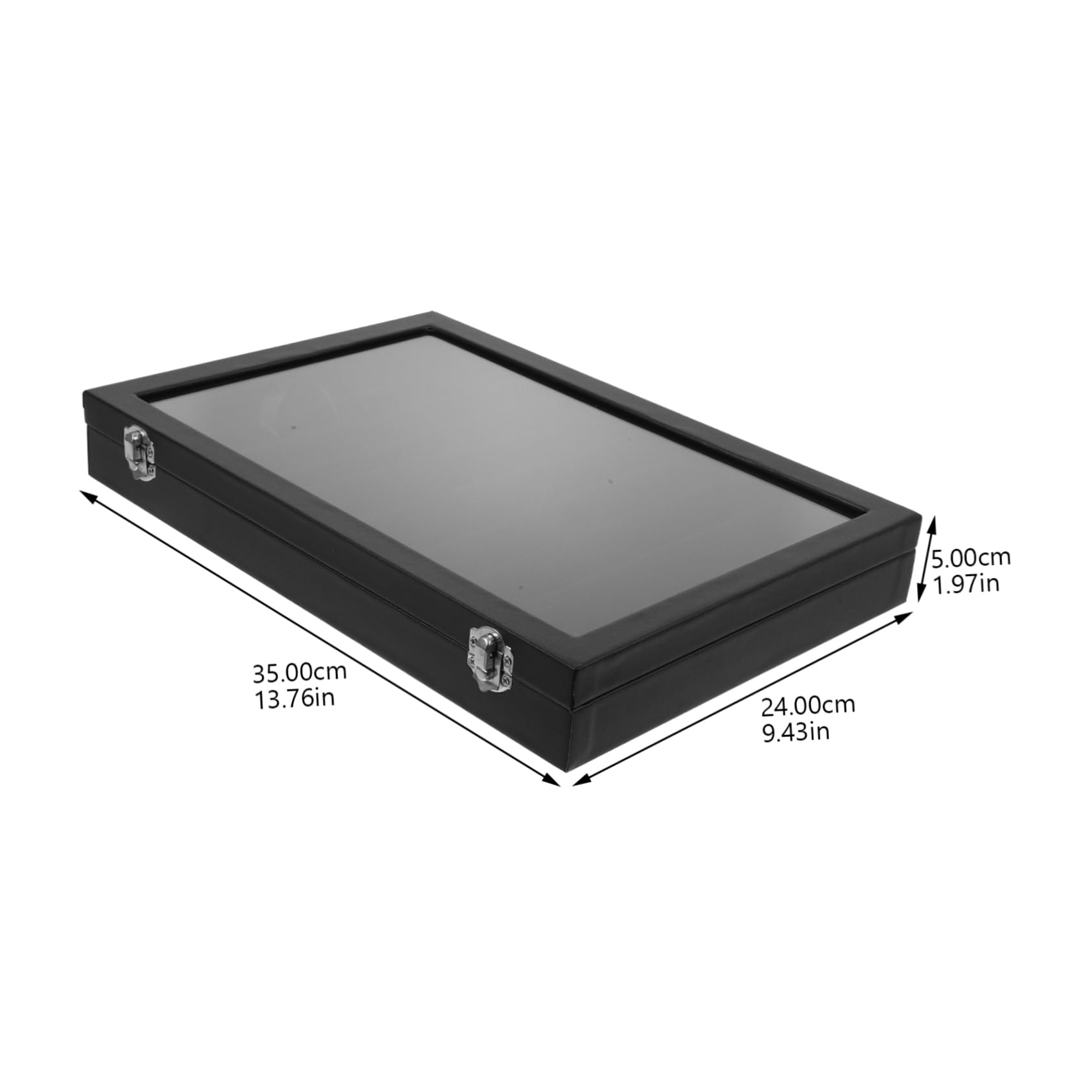 Cabilock Caja Organizadora de Collares Estuche para Collar Tapa de Vidrio y 10 Compartimentos para Pendientes y Aretes Uso Hogar