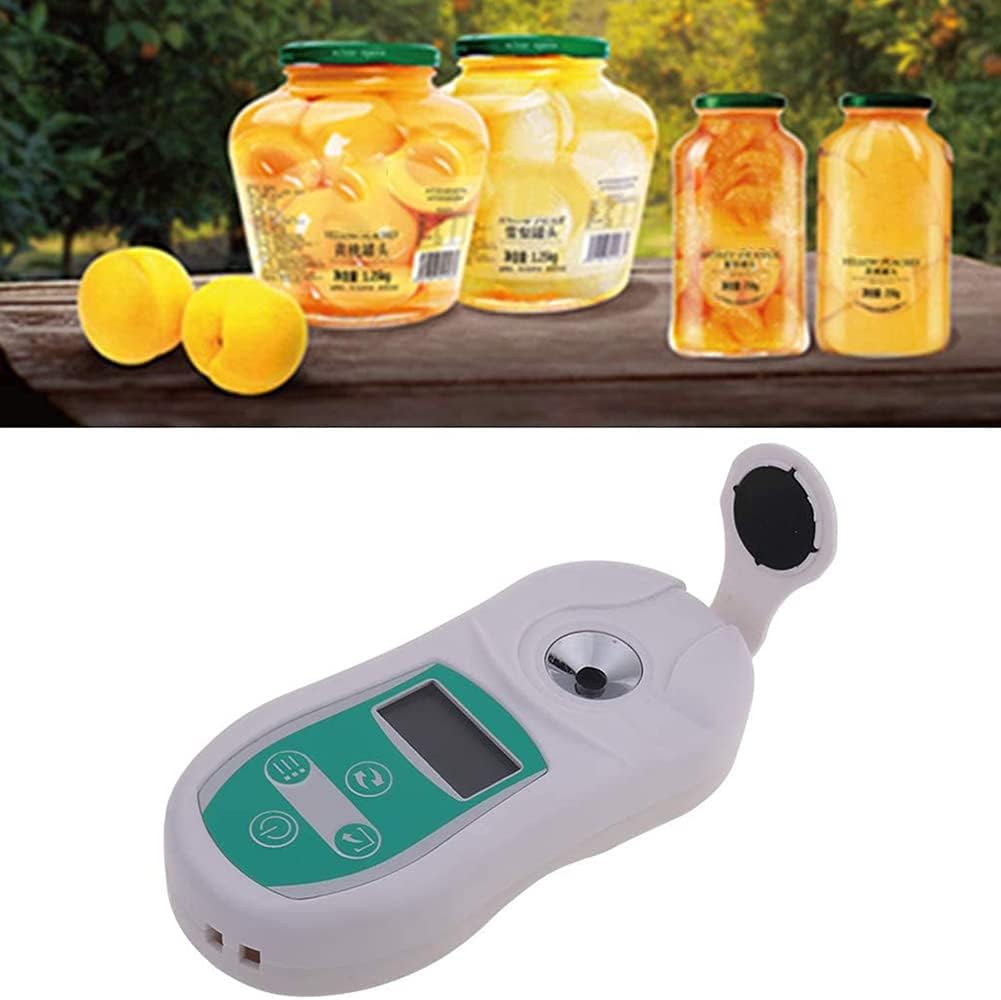 Digital Brix Refractometer 0-32% Sugar Meter with Temperature Compensation Sugar Juice Honey Beer Brix Concentration Detector for Food Agriculture