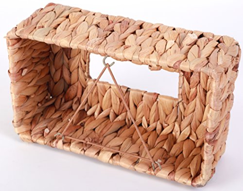 Vintiquewise Wicker Water Hyacinth Tissue Box Cover Rectangle #TOP2
