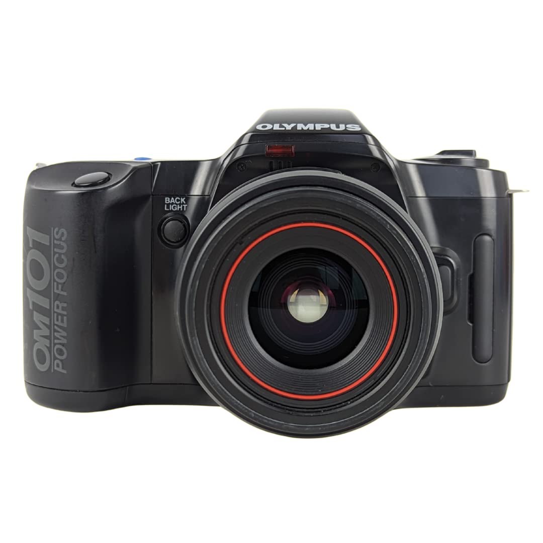 OLYMPUS OM101 POWER Focus + 50mm F2 Avec Bouchon Et Ceinture À Sac à