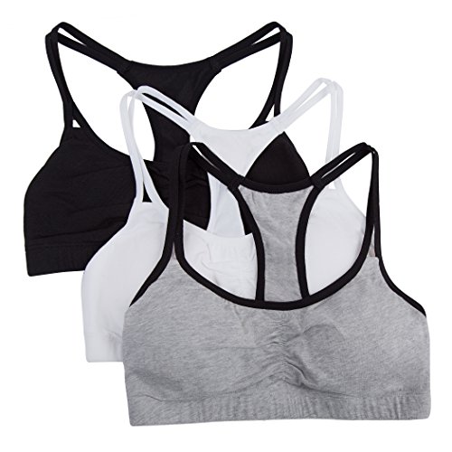 Image of Fruit of the Loom Girls' Cotton Spaghetti Strap Sport Bra