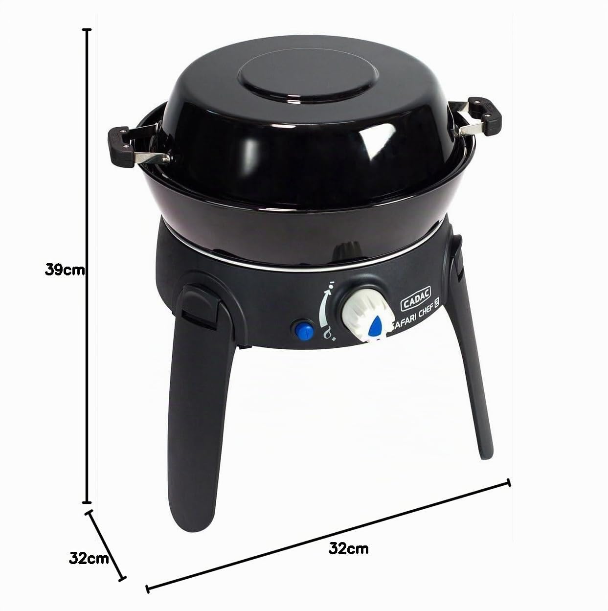 CADAC Safari Chef 30 HP – Acier – Aluminium – Plastique – Barbecue à gaz