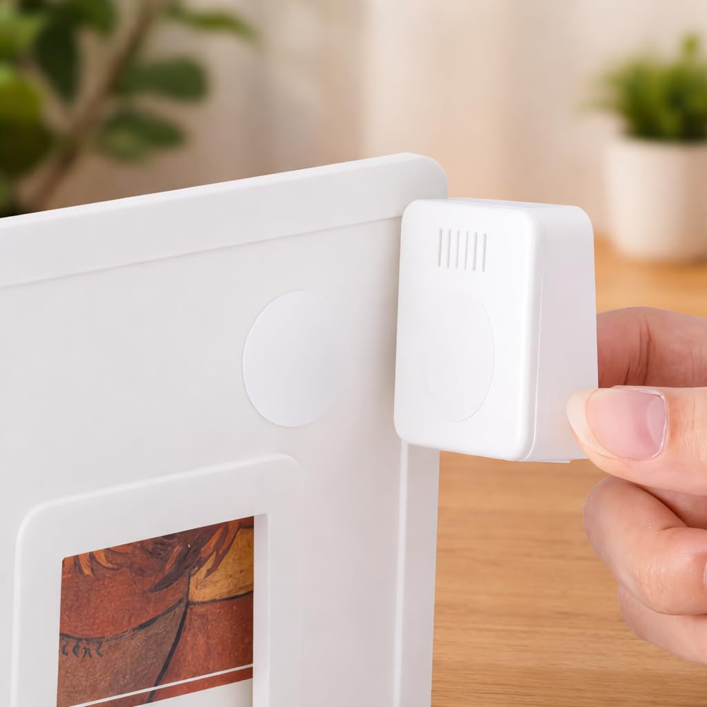 Igrometro Termometro Digitale LCD per Interni – Monitor Temperatura e Umidità, Alta Precisione, Ideale per Casa, Ufficio, Serra e Stanza, Colore Bianco