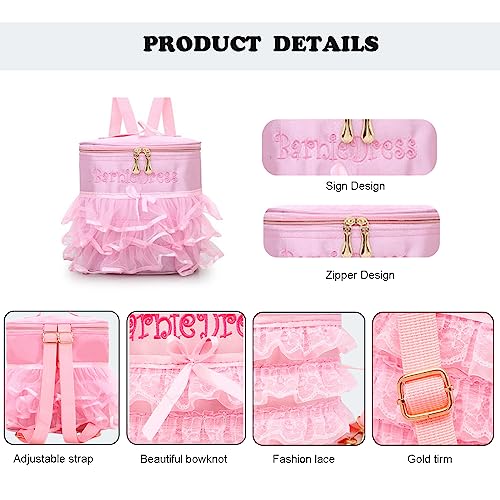 Cute Ballet Dance Backpack,Tutu Dress Dance Bag for Girls,Waterproof Bag Small Duffle Bag Ballet Bags Gym Bag.4